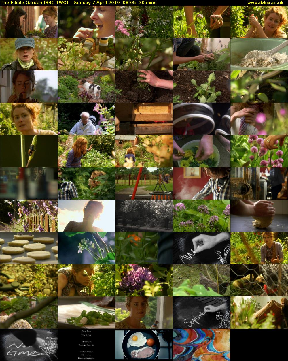 The Edible Garden (BBC TWO) Sunday 7 April 2019 08:05 - 08:35