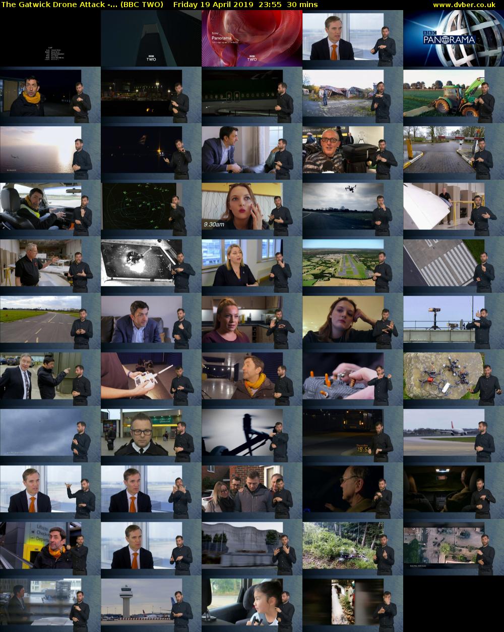 The Gatwick Drone Attack -... (BBC TWO) Friday 19 April 2019 23:55 - 00:25