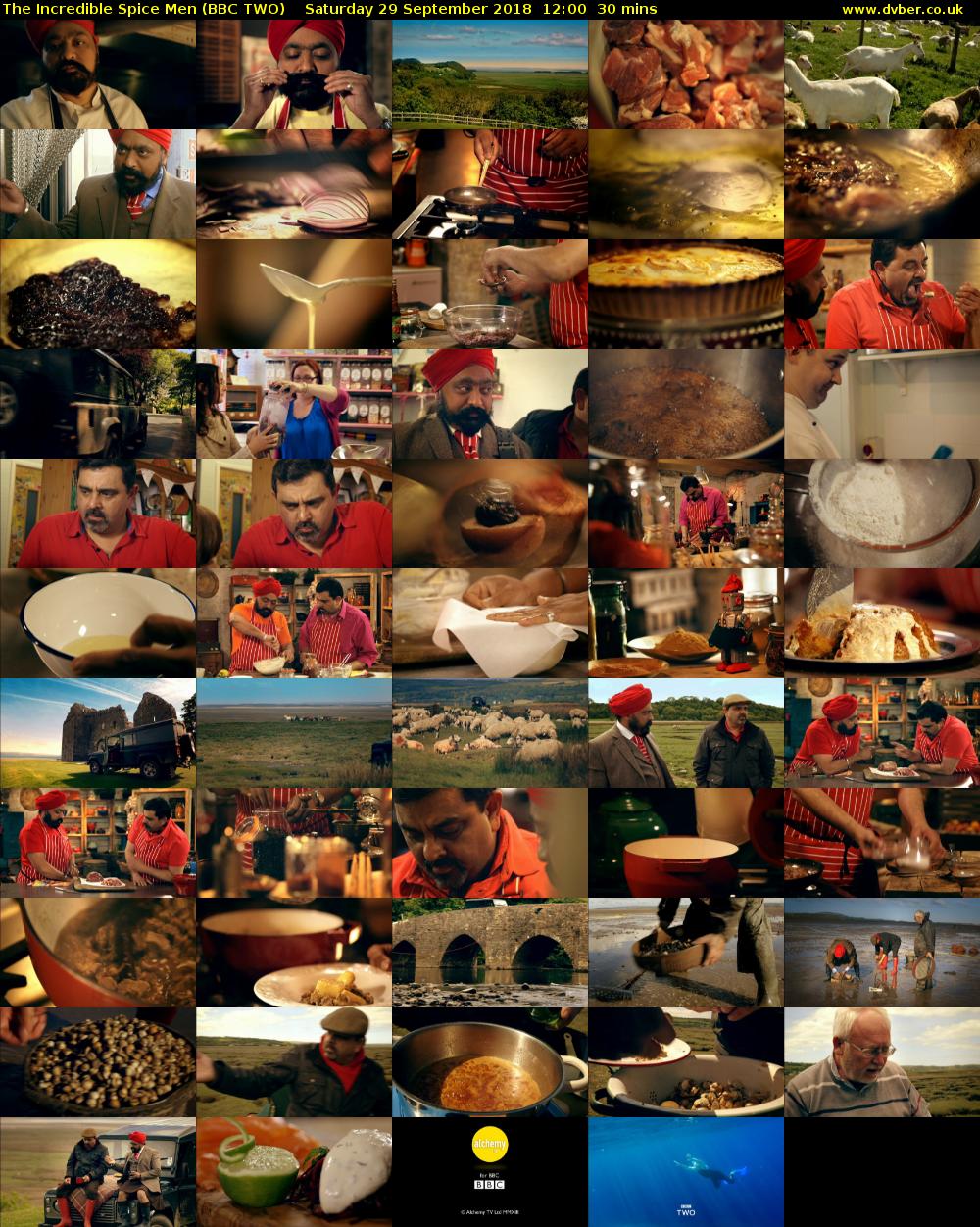 The Incredible Spice Men (BBC TWO) Saturday 29 September 2018 12:00 - 12:30