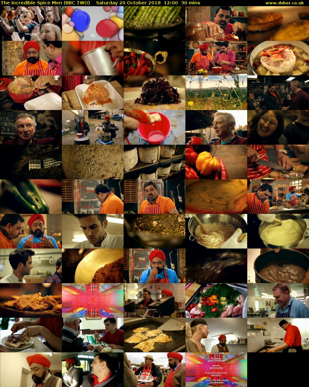 The Incredible Spice Men (BBC TWO) Saturday 20 October 2018 12:00 - 12:30