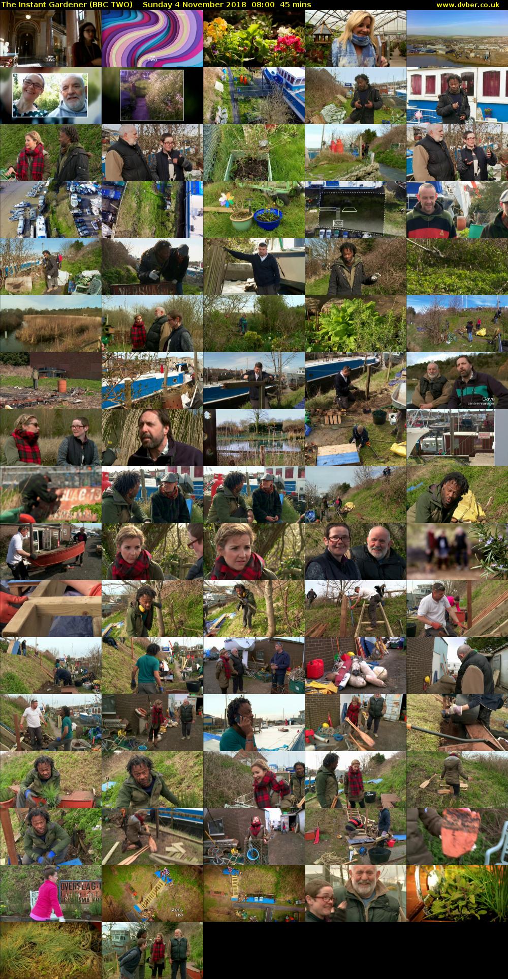 The Instant Gardener (BBC TWO) Sunday 4 November 2018 08:00 - 08:45