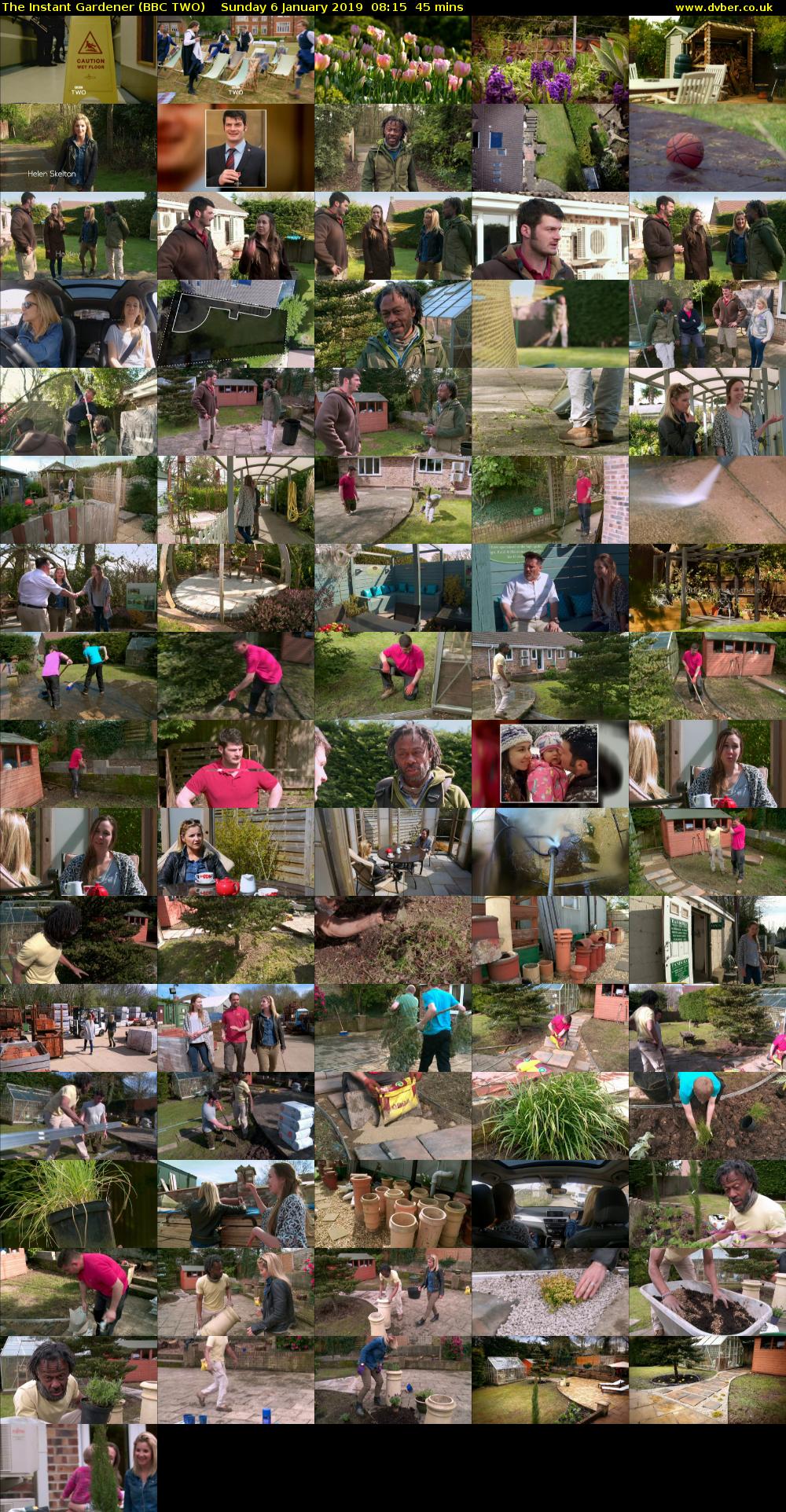 The Instant Gardener (BBC TWO) Sunday 6 January 2019 08:15 - 09:00