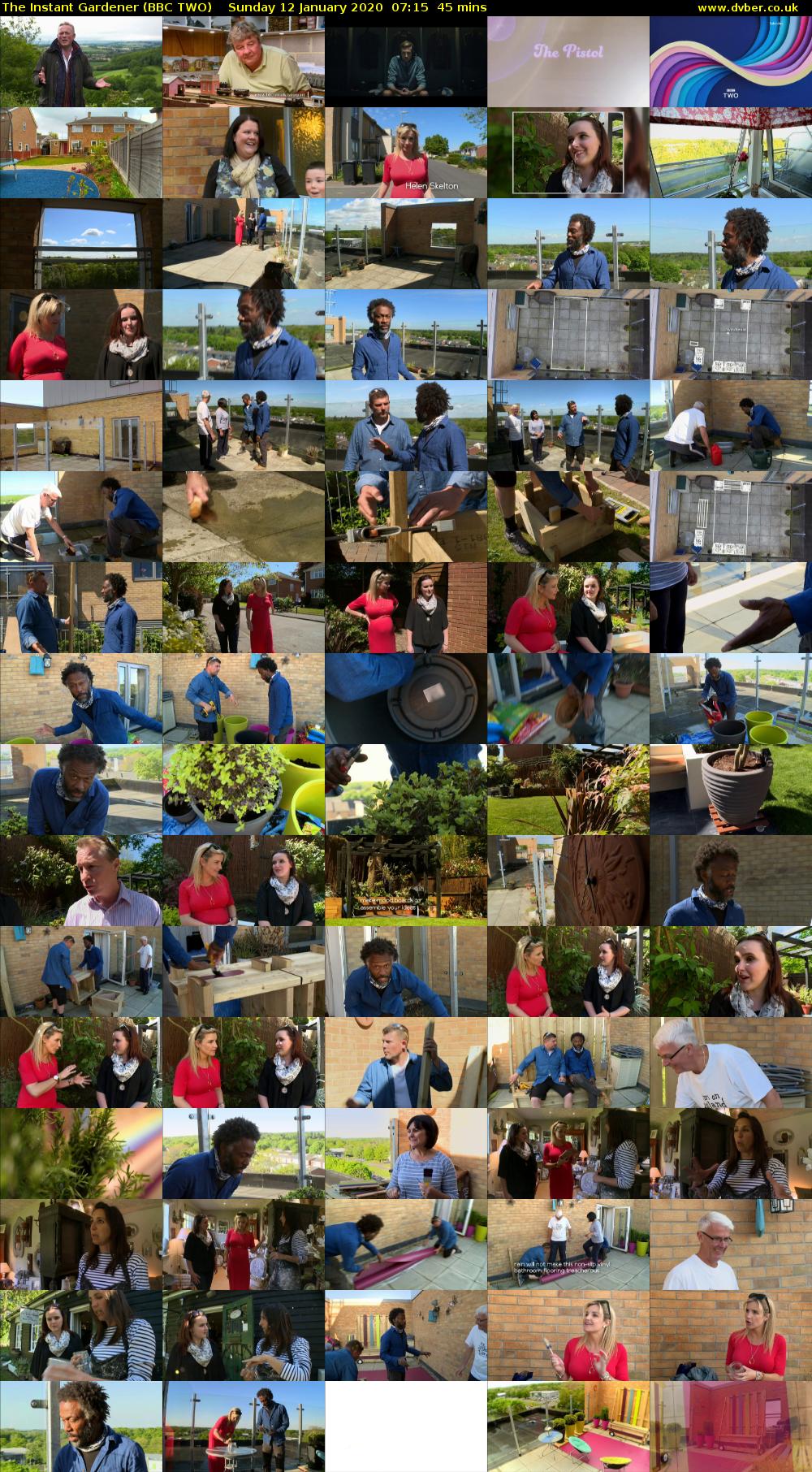 The Instant Gardener (BBC TWO) Sunday 12 January 2020 07:15 - 08:00