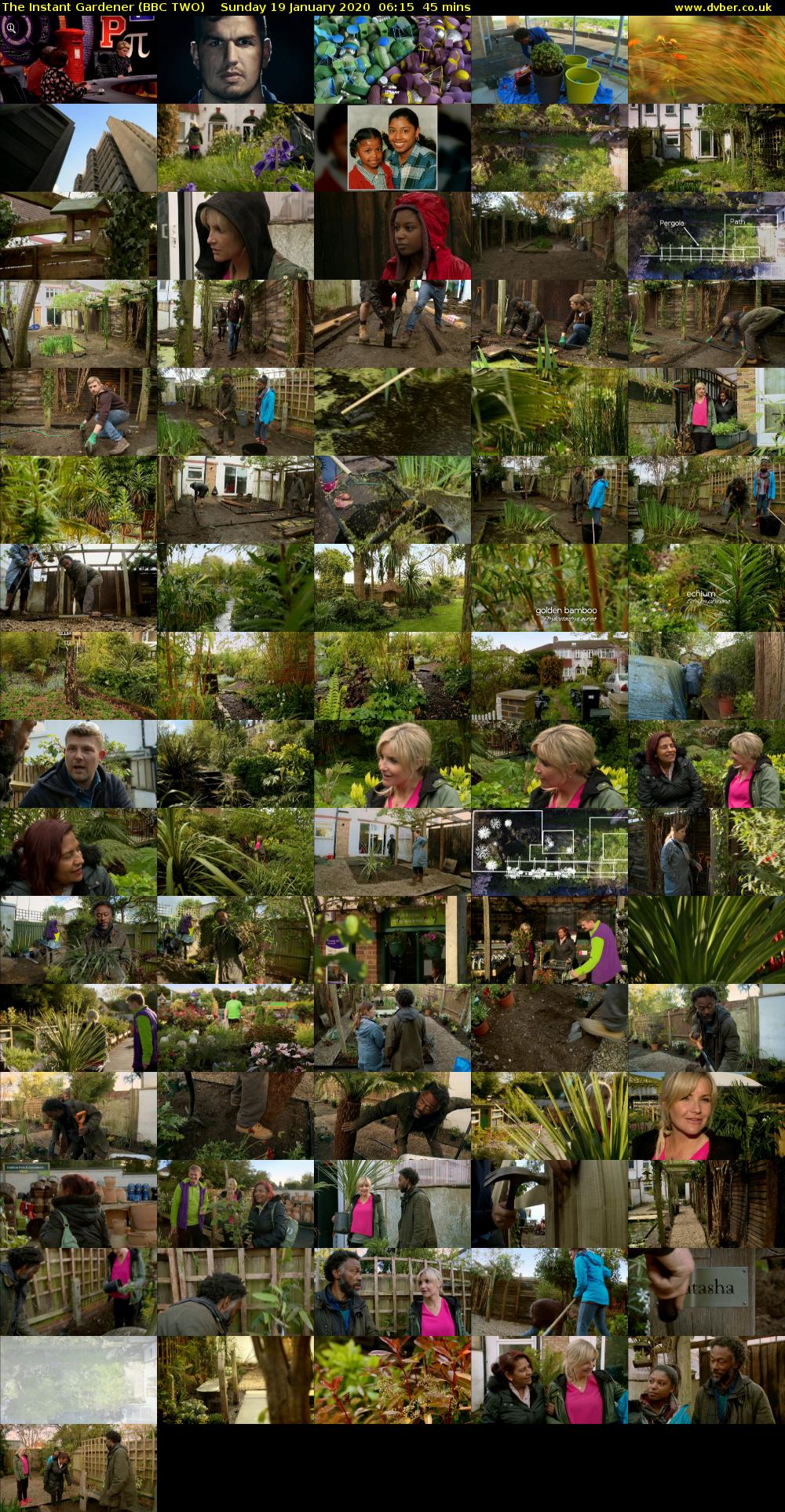 The Instant Gardener (BBC TWO) Sunday 19 January 2020 06:15 - 07:00