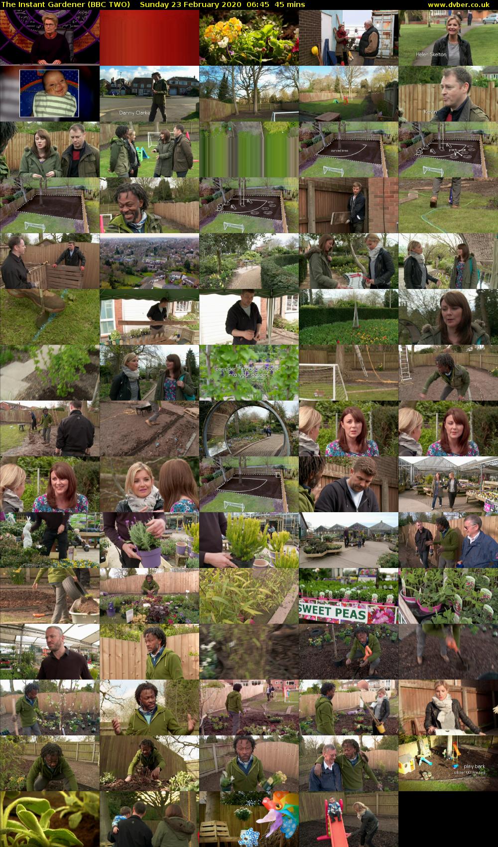 The Instant Gardener (BBC TWO) Sunday 23 February 2020 06:45 - 07:30