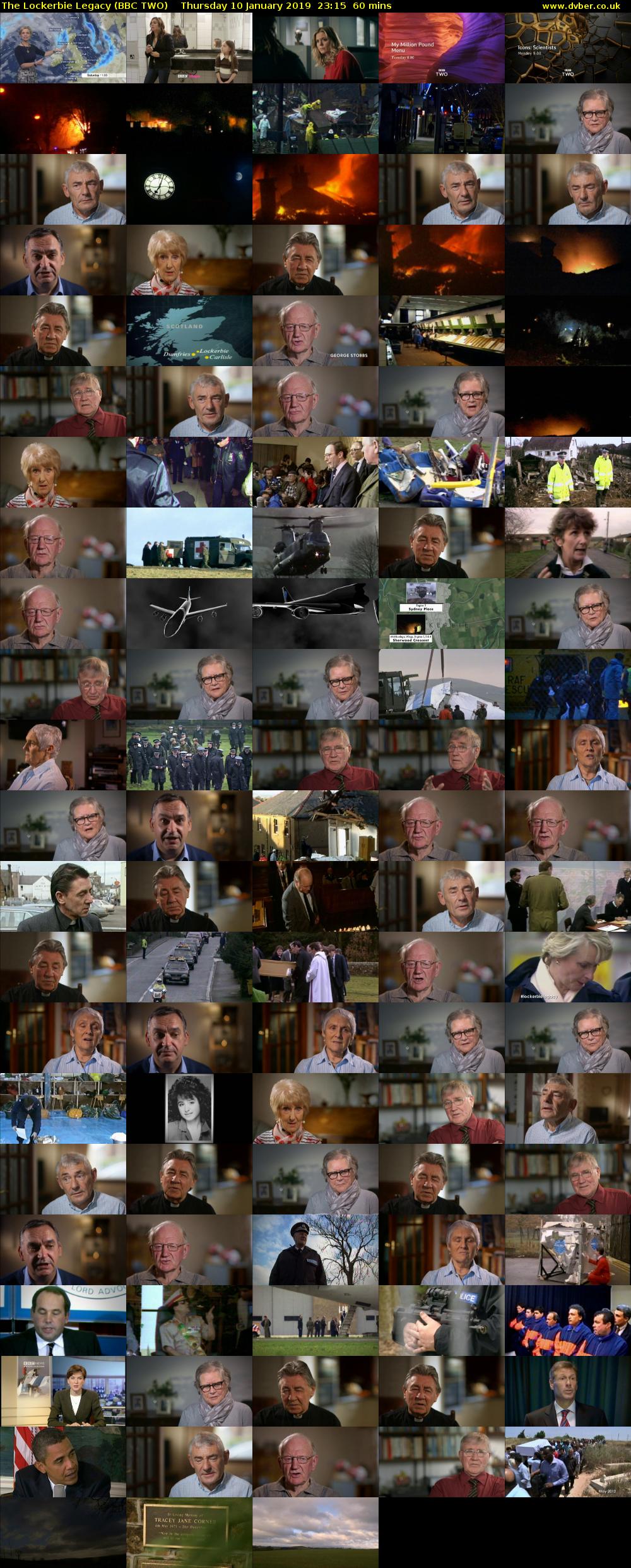 The Lockerbie Legacy (BBC TWO) Thursday 10 January 2019 23:15 - 00:15