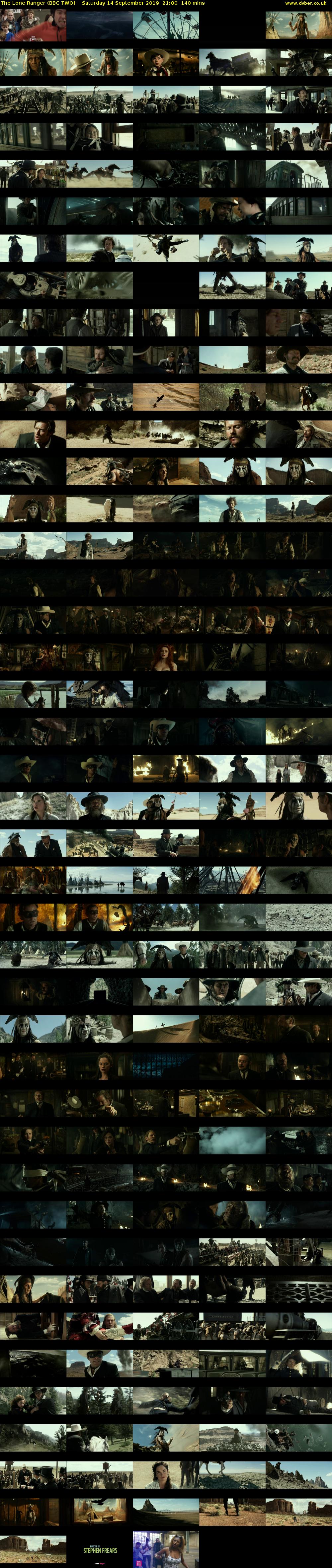 The Lone Ranger (BBC TWO) Saturday 14 September 2019 21:00 - 23:20