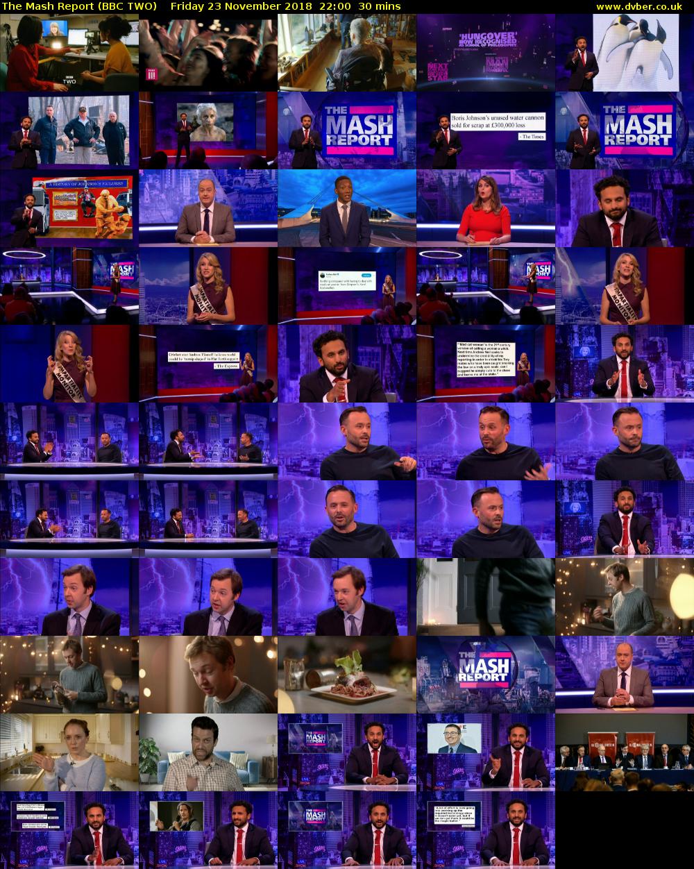 The Mash Report (BBC TWO) Friday 23 November 2018 22:00 - 22:30