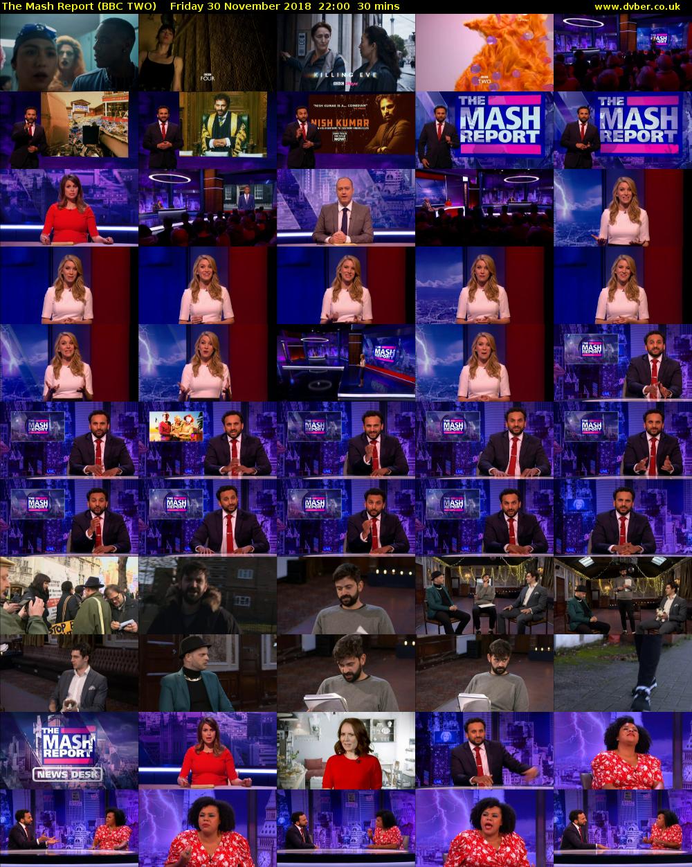 The Mash Report (BBC TWO) Friday 30 November 2018 22:00 - 22:30
