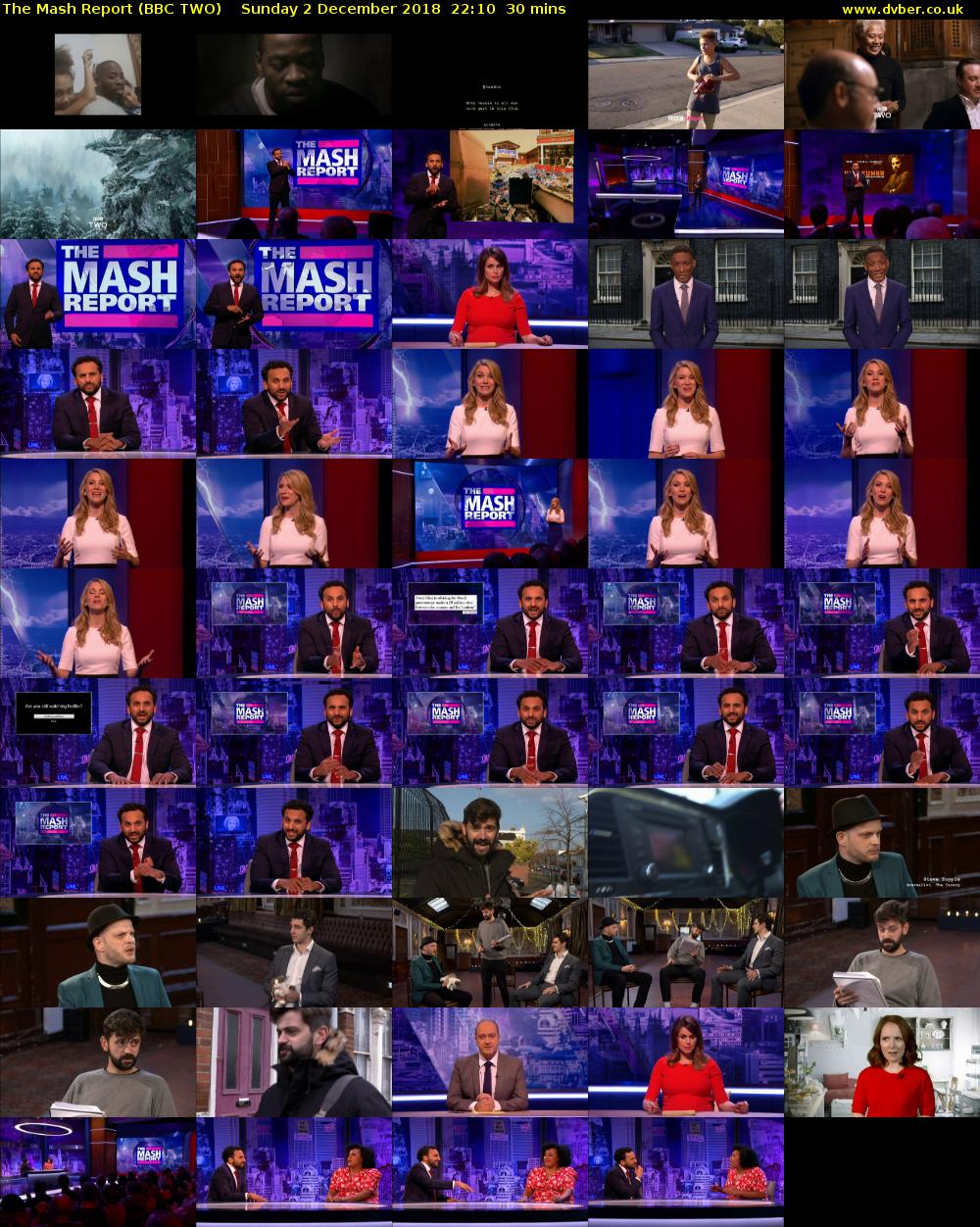 The Mash Report (BBC TWO) Sunday 2 December 2018 22:10 - 22:40