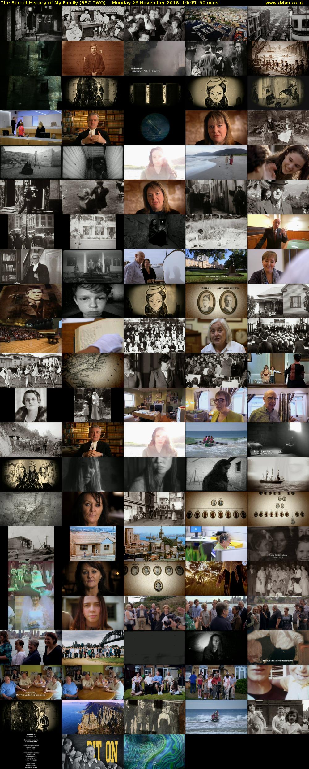 The Secret History of My Family (BBC TWO) Monday 26 November 2018 14:45 - 15:45