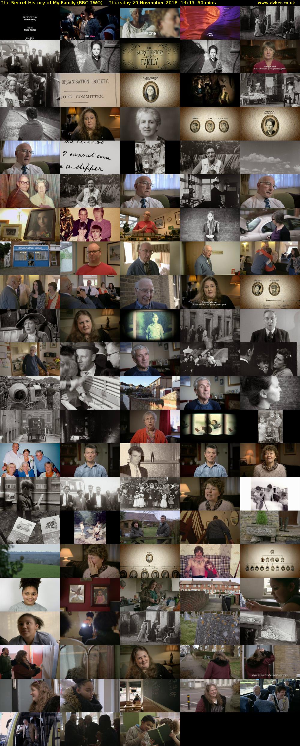 The Secret History of My Family (BBC TWO) Thursday 29 November 2018 14:45 - 15:45