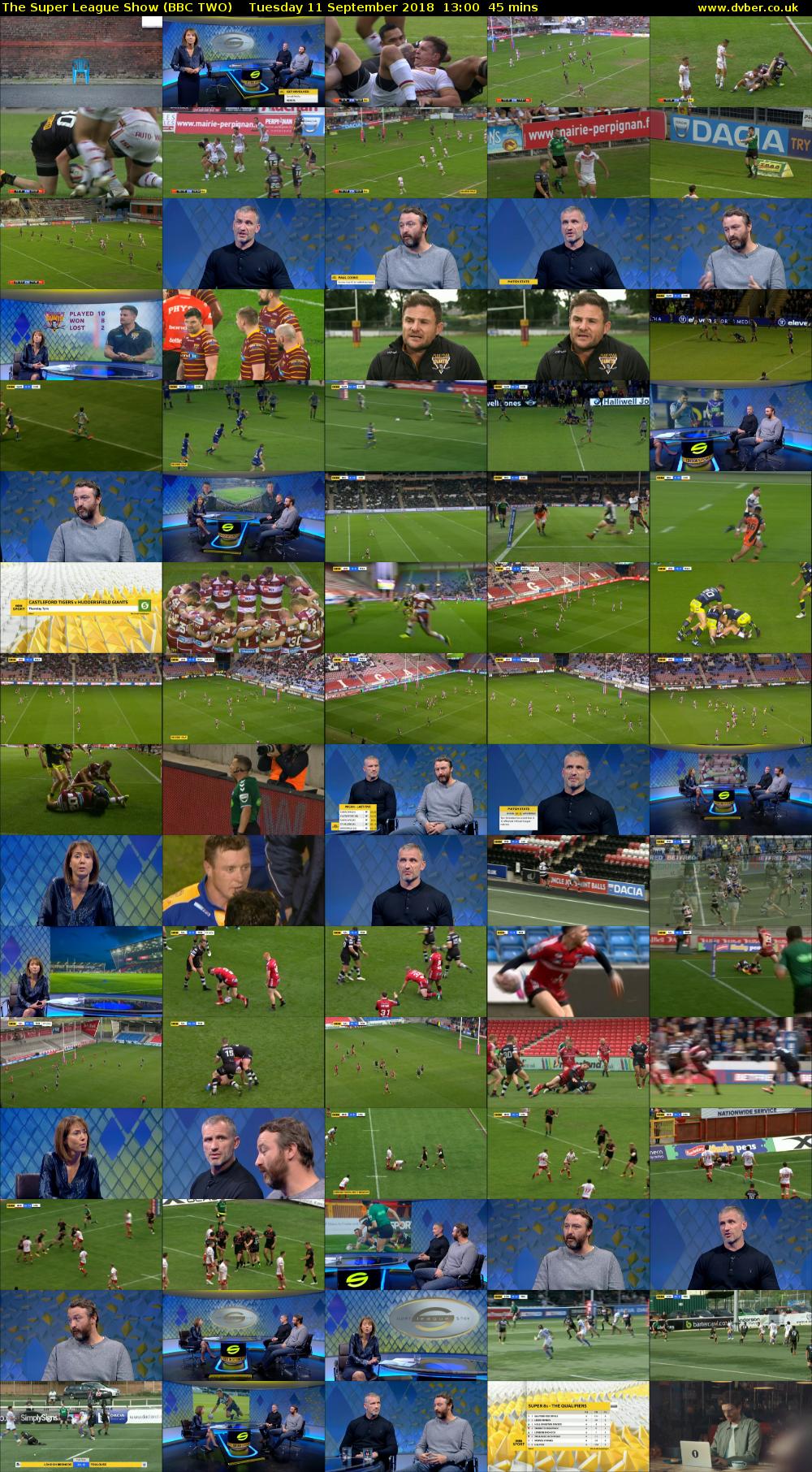The Super League Show (BBC TWO) Tuesday 11 September 2018 13:00 - 13:45