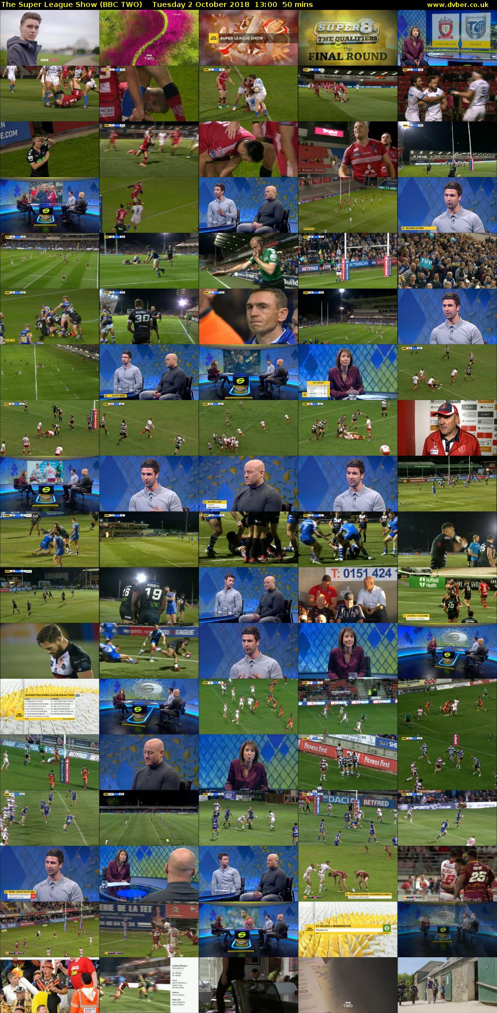 The Super League Show (BBC TWO) Tuesday 2 October 2018 13:00 - 13:50