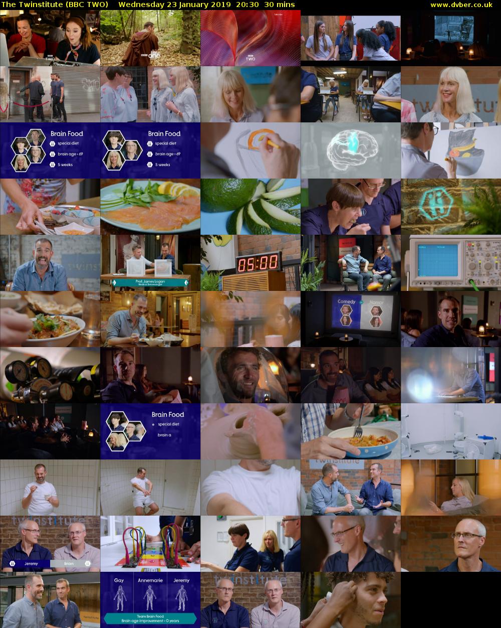 The Twinstitute (BBC TWO) Wednesday 23 January 2019 20:30 - 21:00