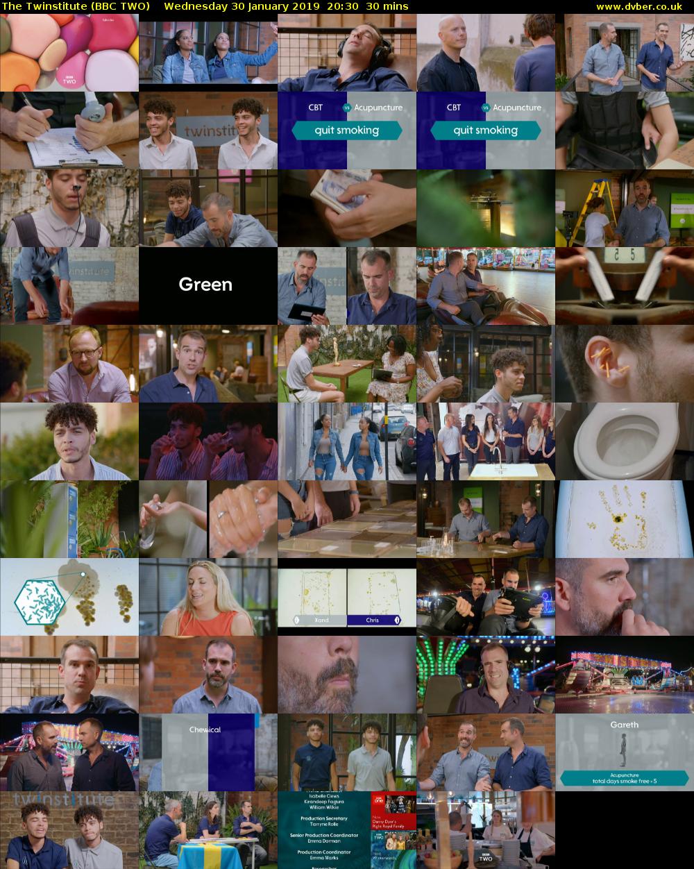 The Twinstitute (BBC TWO) Wednesday 30 January 2019 20:30 - 21:00