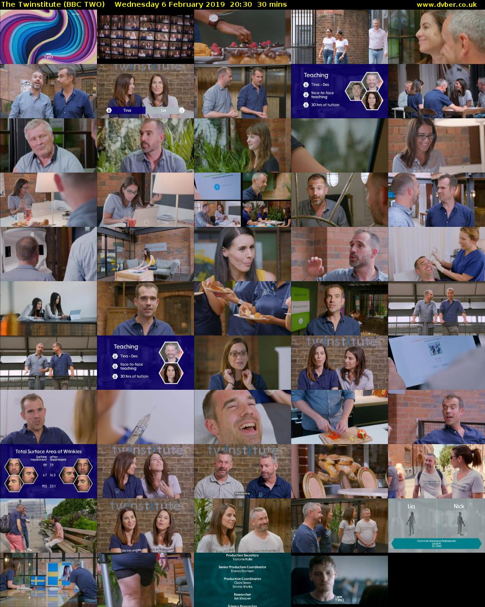 The Twinstitute (BBC TWO) Wednesday 6 February 2019 20:30 - 21:00