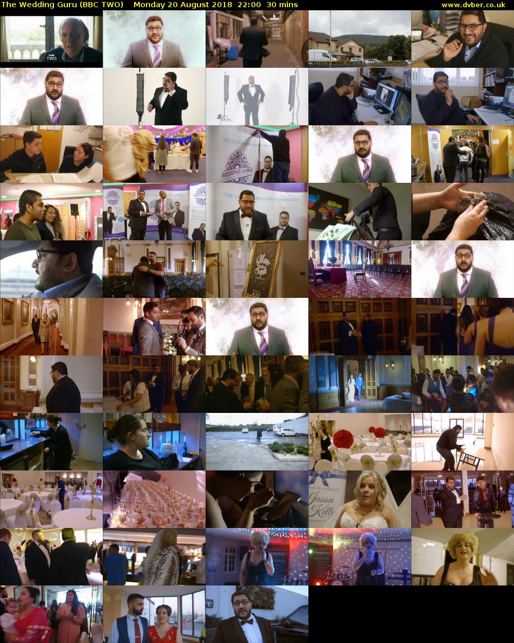 The Wedding Guru (BBC TWO) Monday 20 August 2018 22:00 - 22:30