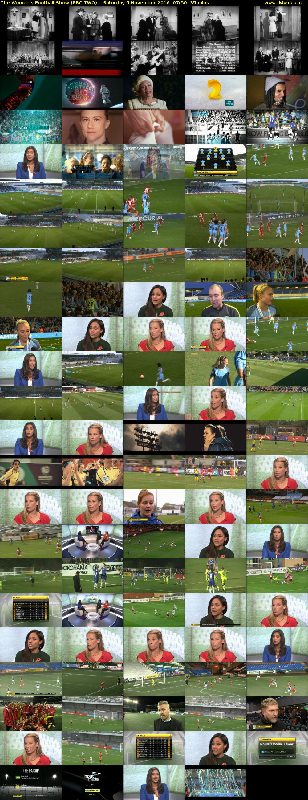 The Women's Football Show (BBC TWO) Saturday 5 November 2016 07:50 - 08:25
