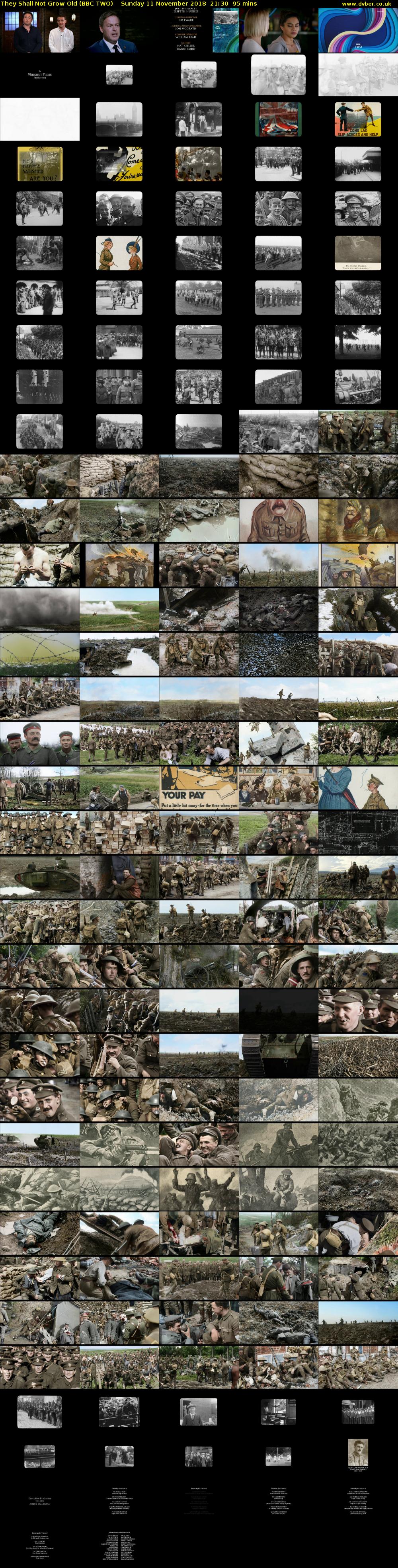 They Shall Not Grow Old (BBC TWO) Sunday 11 November 2018 21:30 - 23:05