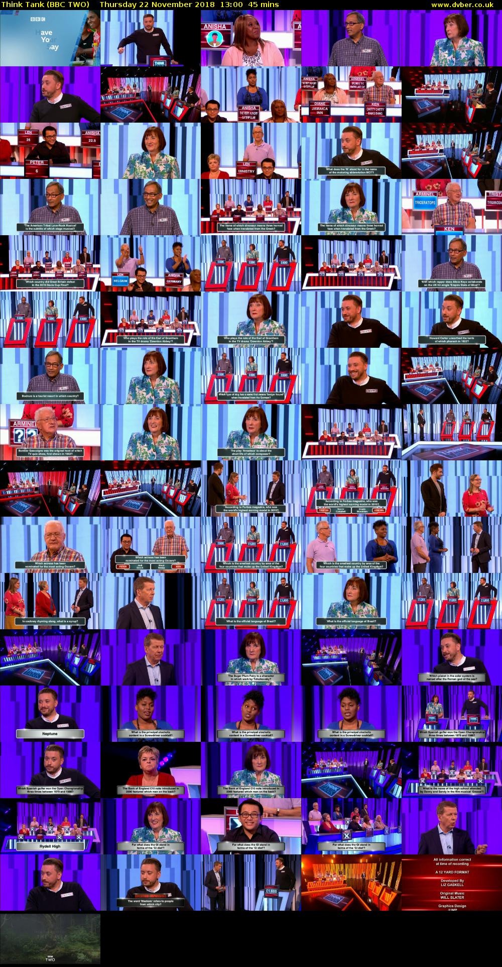 Think Tank (BBC TWO) Thursday 22 November 2018 13:00 - 13:45