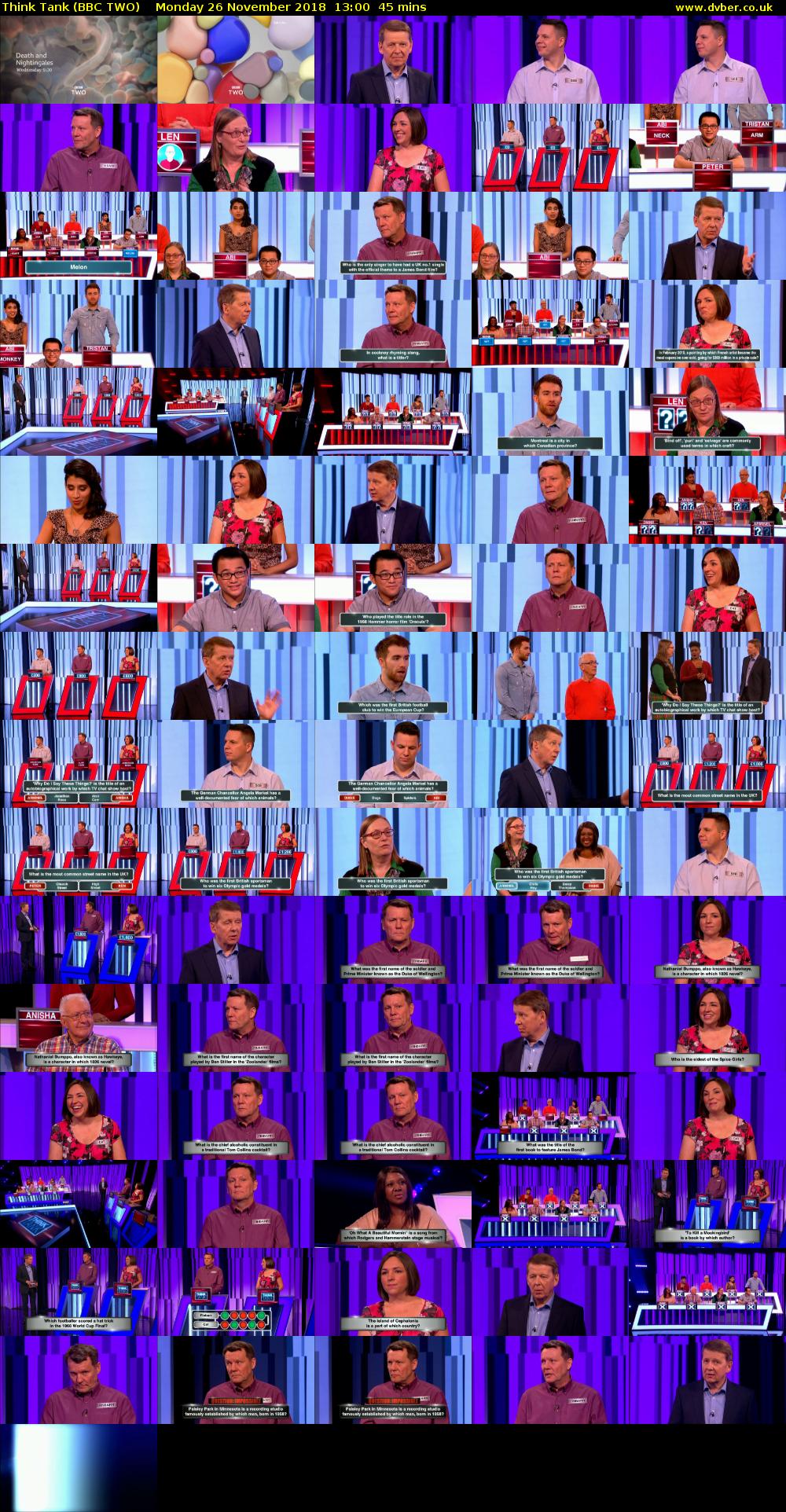 Think Tank (BBC TWO) Monday 26 November 2018 13:00 - 13:45