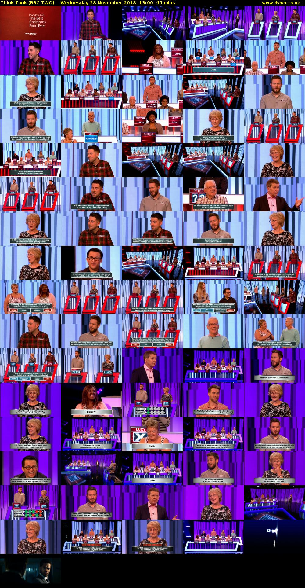 Think Tank (BBC TWO) Wednesday 28 November 2018 13:00 - 13:45