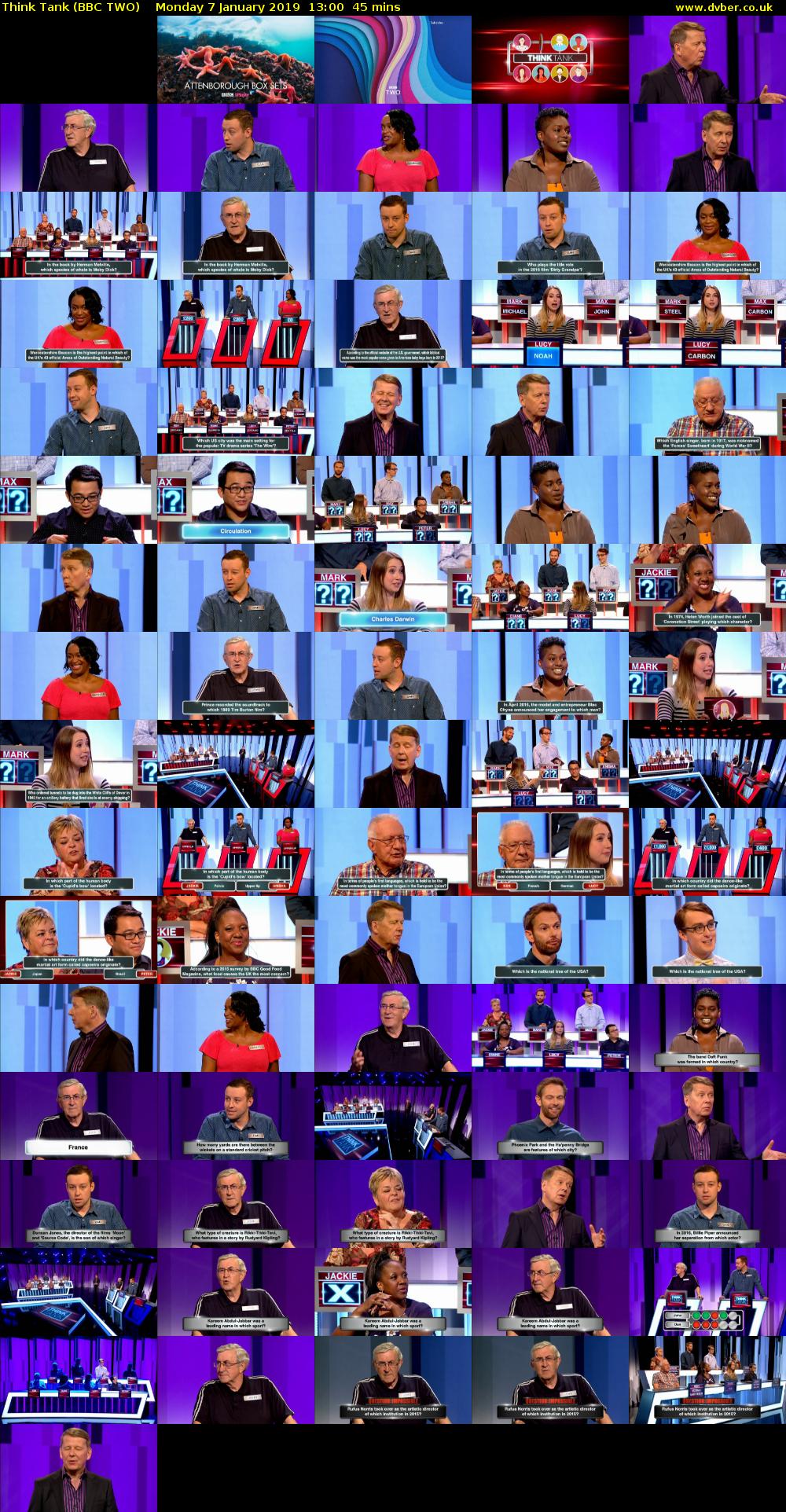 Think Tank (BBC TWO) Monday 7 January 2019 13:00 - 13:45