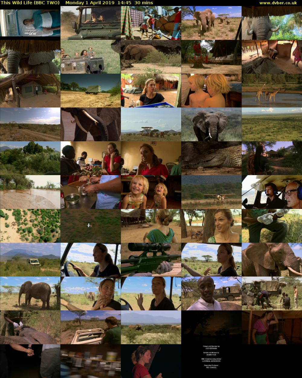 This Wild Life (BBC TWO) Monday 1 April 2019 14:45 - 15:15