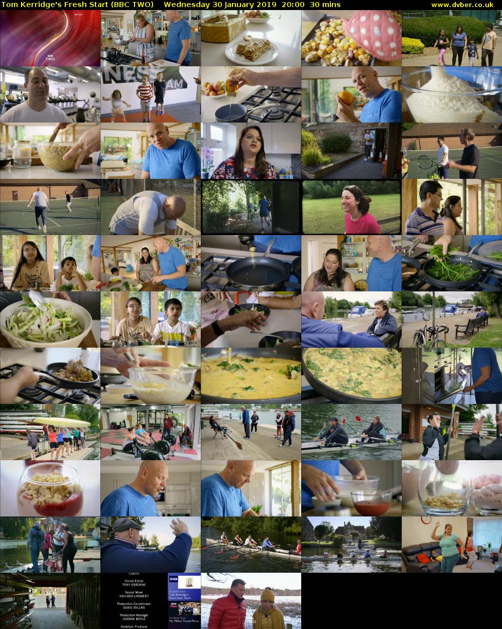 Tom Kerridge's Fresh Start (BBC TWO) Wednesday 30 January 2019 20:00 - 20:30