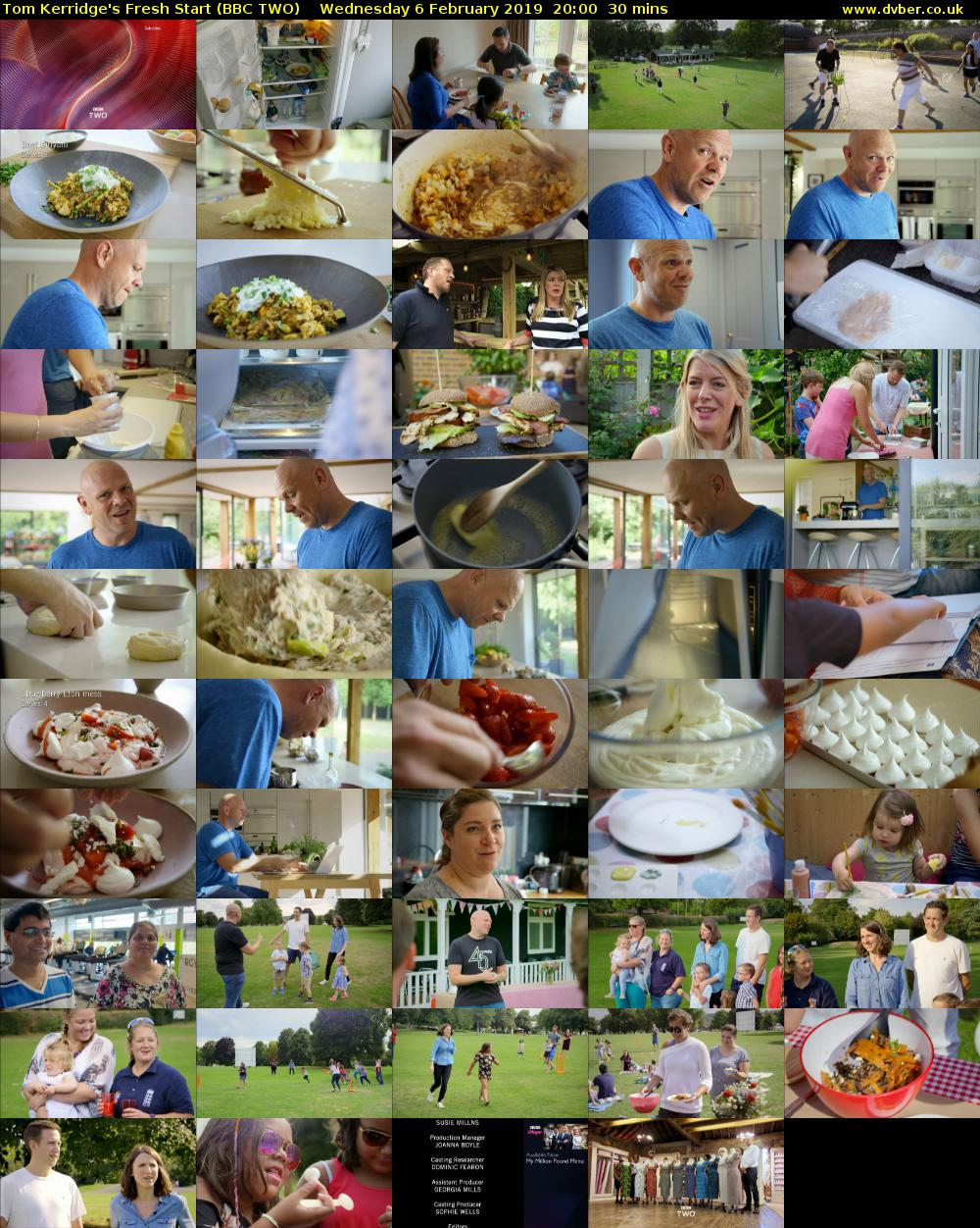Tom Kerridge's Fresh Start (BBC TWO) Wednesday 6 February 2019 20:00 - 20:30