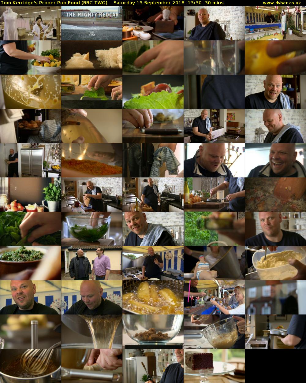 Tom Kerridge's Proper Pub Food (BBC TWO) Saturday 15 September 2018 13:30 - 14:00