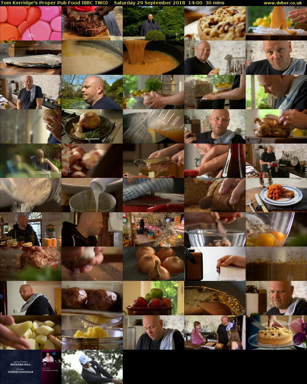 Tom Kerridge's Proper Pub Food (BBC TWO) Saturday 29 September 2018 14:00 - 14:30