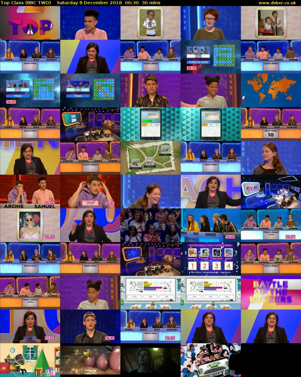 Top Class (BBC TWO) Saturday 8 December 2018 06:30 - 07:00