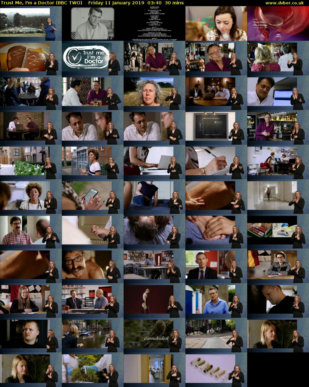 Trust Me, I'm a Doctor (BBC TWO) Friday 11 January 2019 03:40 - 04:10