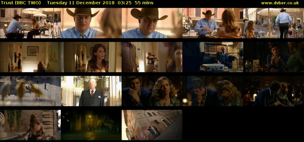 Trust (BBC TWO) Tuesday 11 December 2018 03:25 - 04:20