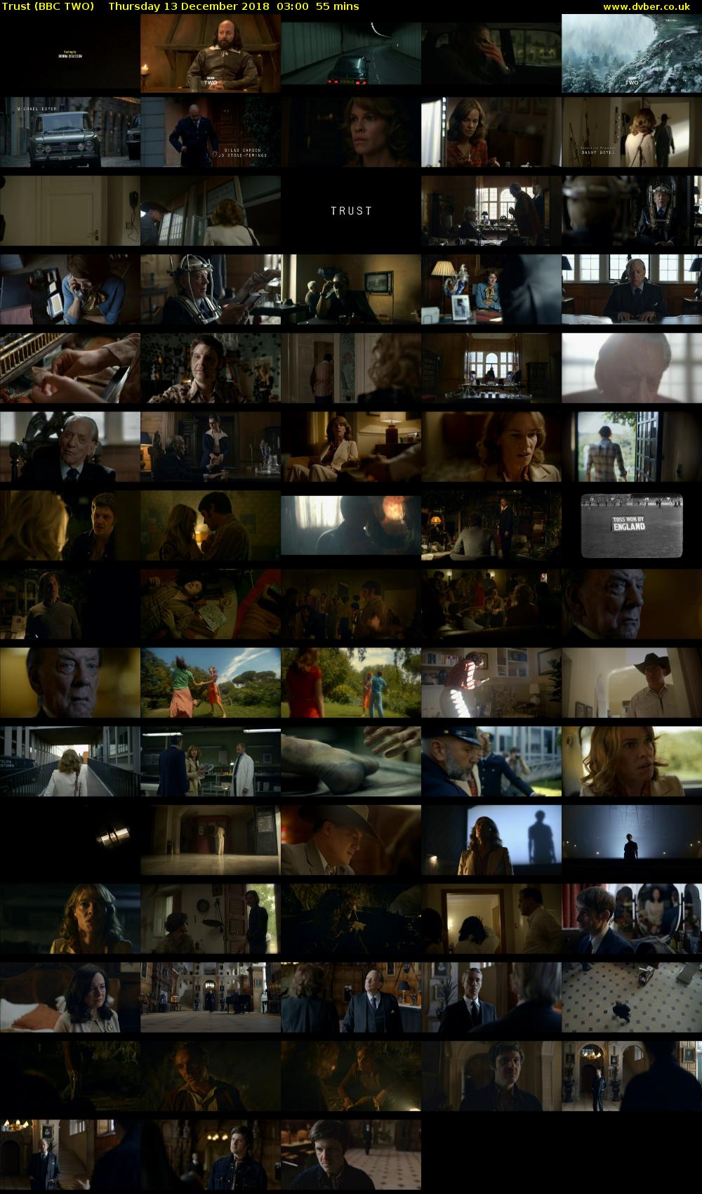 Trust (BBC TWO) Thursday 13 December 2018 03:00 - 03:55