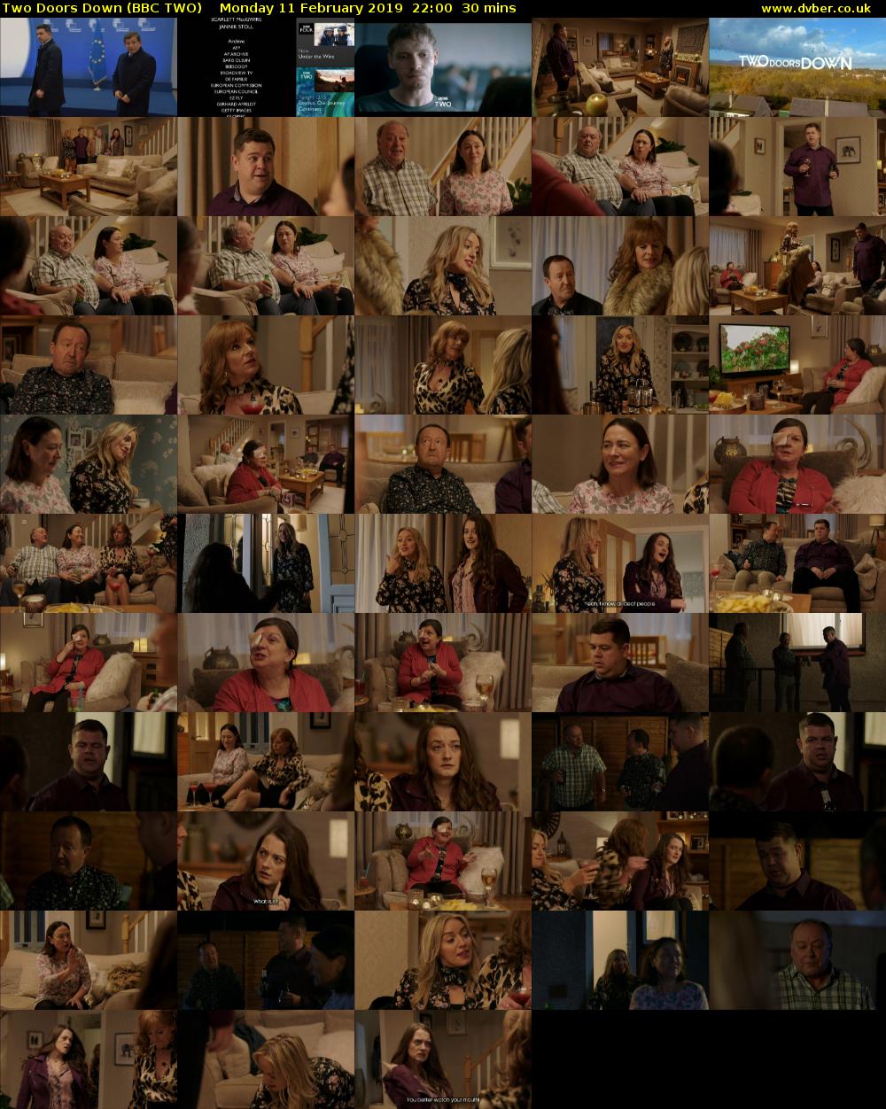 Two Doors Down (BBC TWO) Monday 11 February 2019 22:00 - 22:30