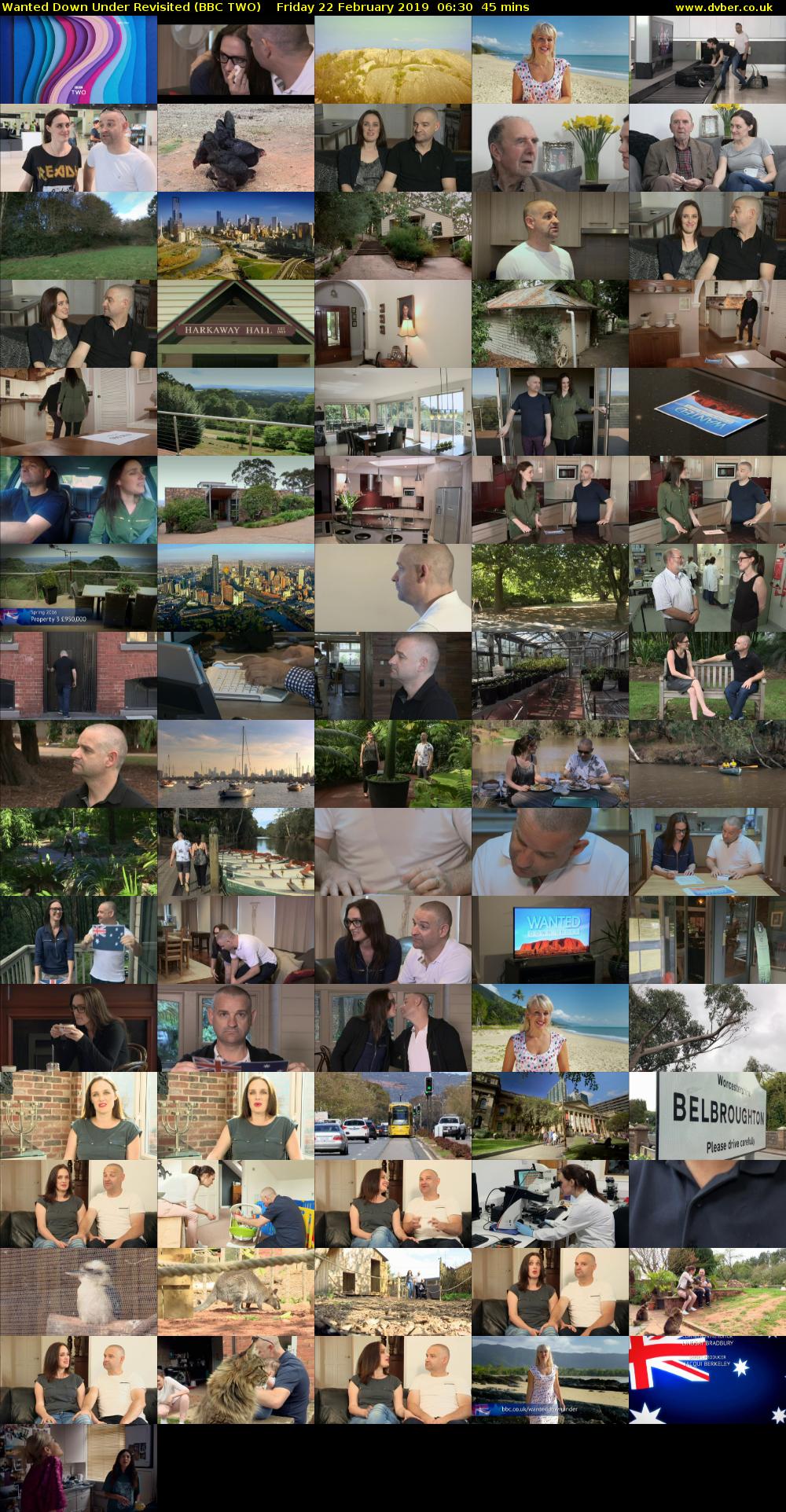 Wanted Down Under Revisited (BBC TWO) Friday 22 February 2019 06:30 - 07:15