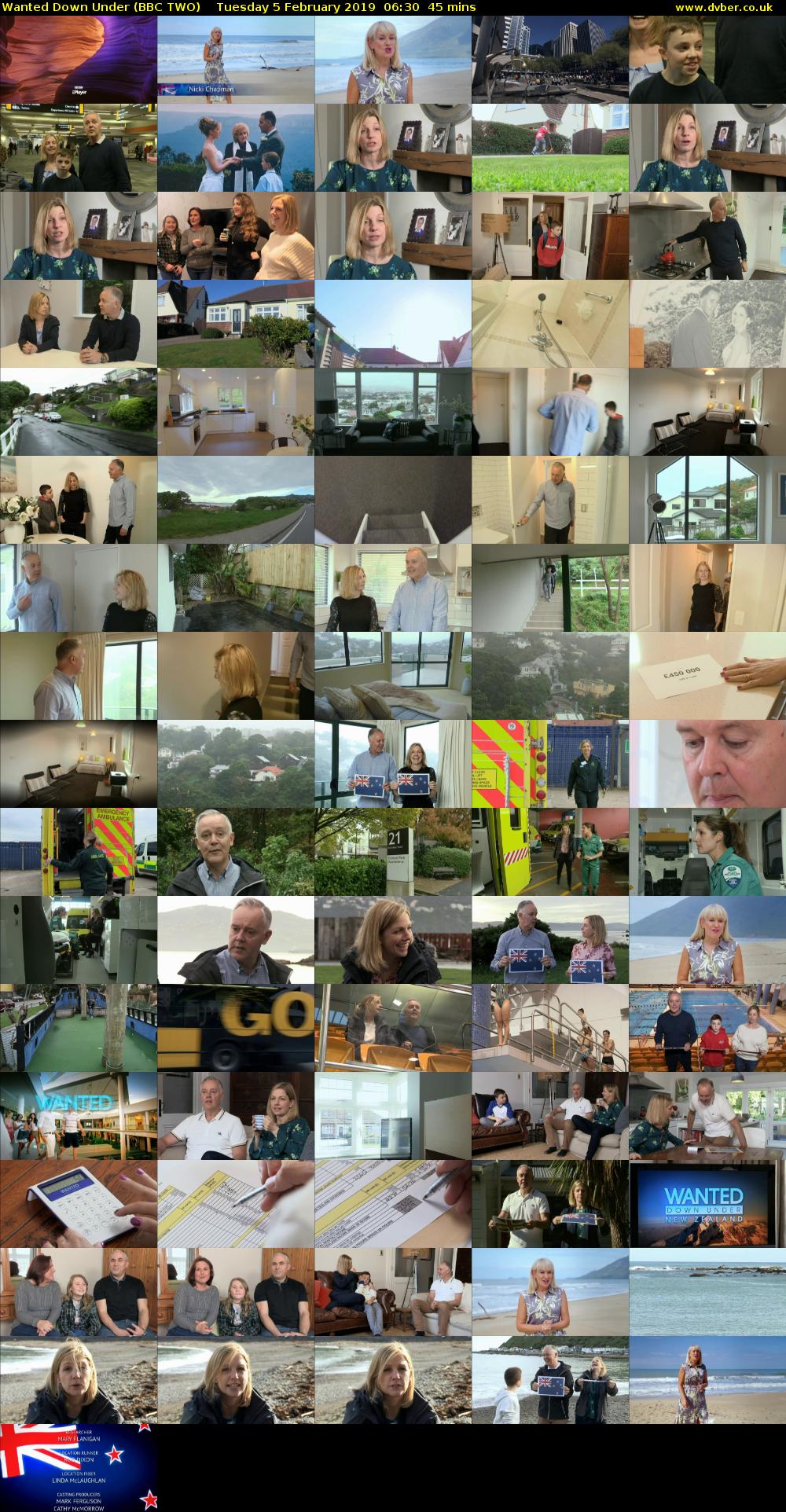 Wanted Down Under (BBC TWO) Tuesday 5 February 2019 06:30 - 07:15