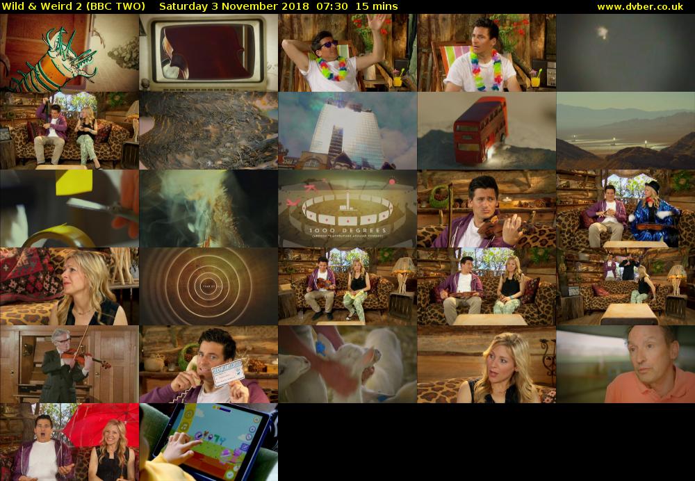 Wild & Weird 2 (BBC TWO) Saturday 3 November 2018 07:30 - 07:45