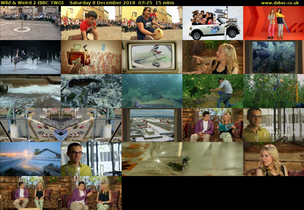 Wild & Weird 2 (BBC TWO) Saturday 8 December 2018 07:25 - 07:40