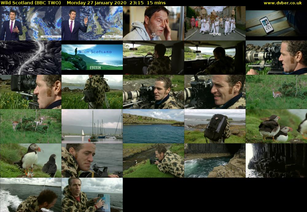 Wild Scotland (BBC TWO) Monday 27 January 2020 23:15 - 23:30