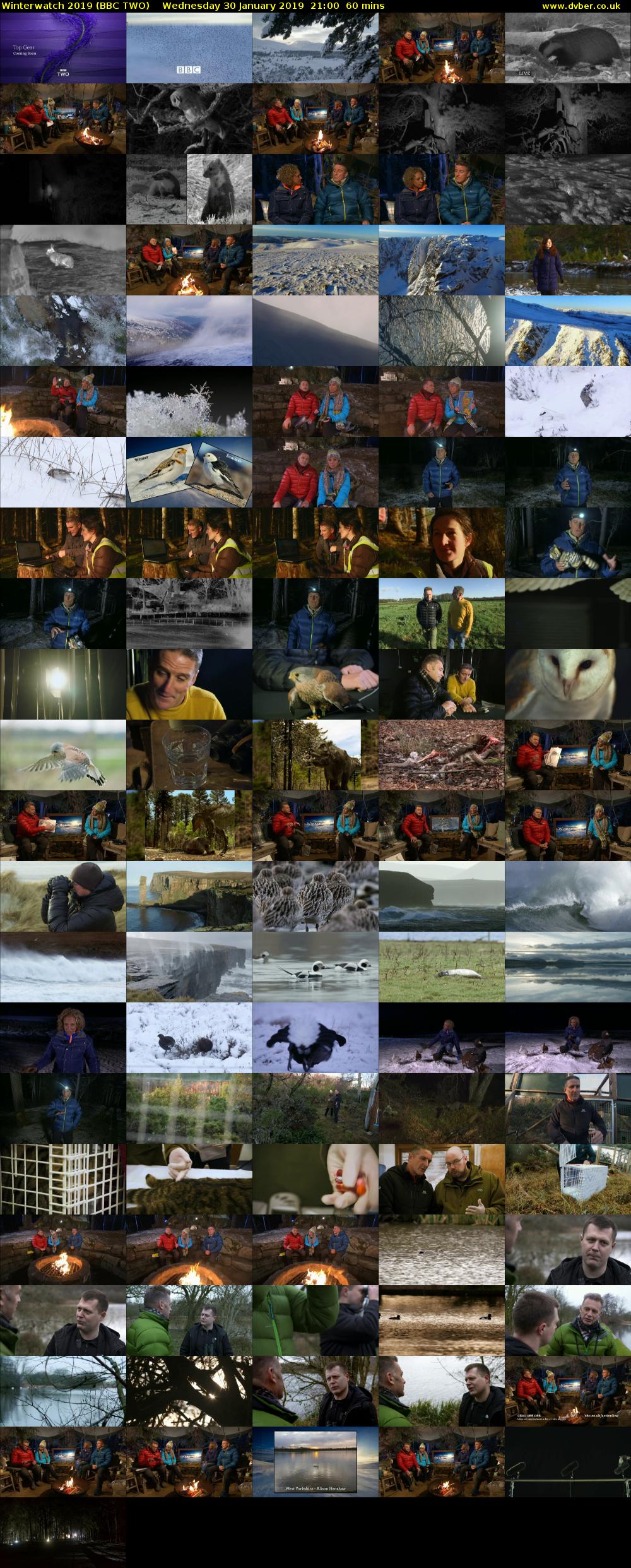 Winterwatch 2019 (BBC TWO) Wednesday 30 January 2019 21:00 - 22:00