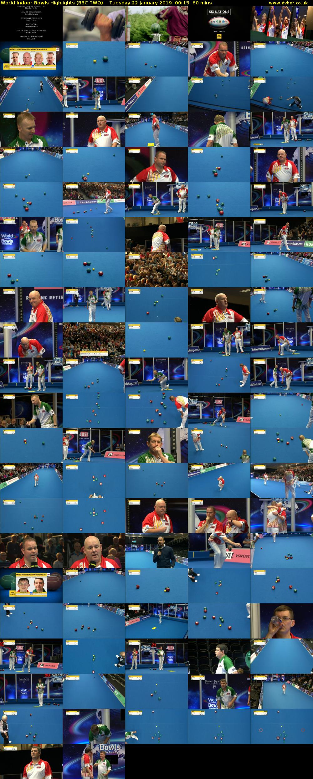 World Indoor Bowls Highlights (BBC TWO) Tuesday 22 January 2019 00:15 - 01:15