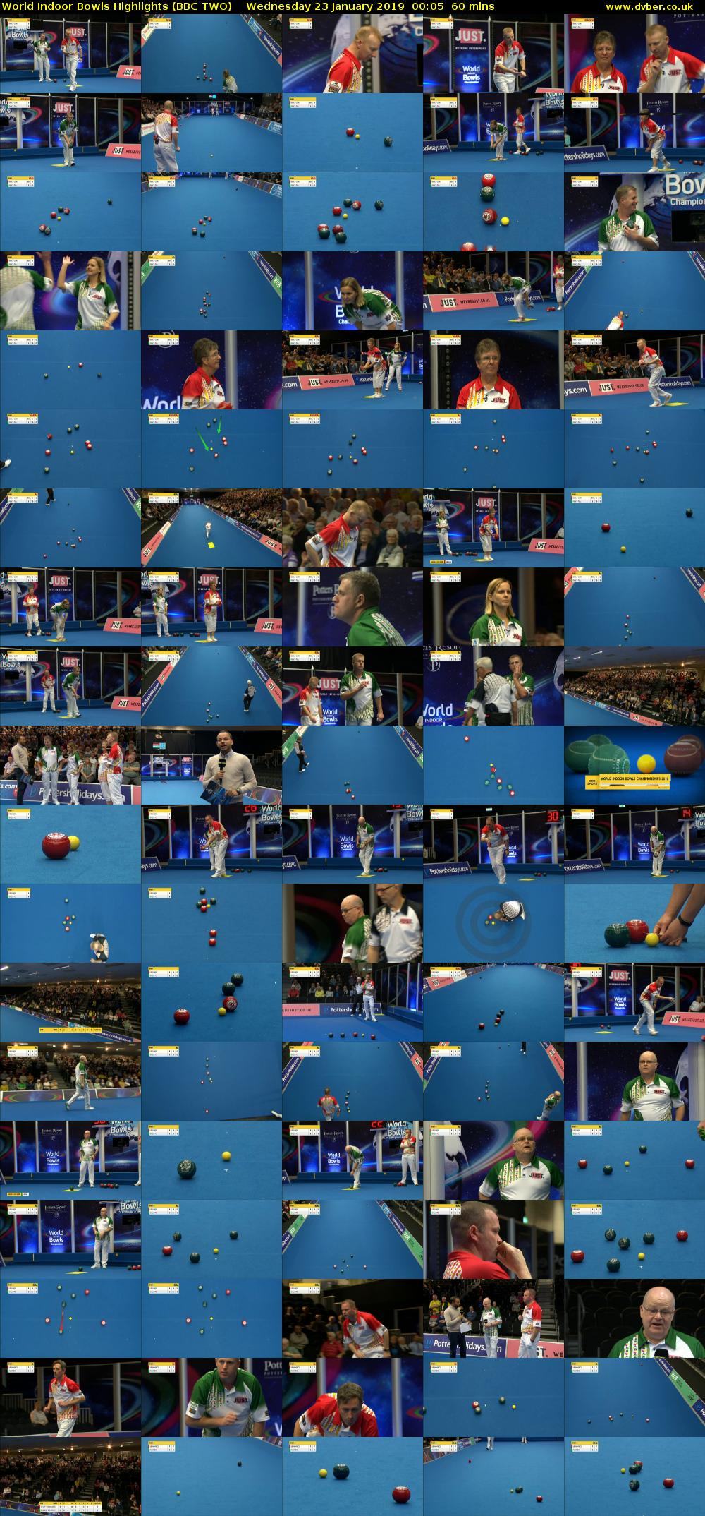 World Indoor Bowls Highlights (BBC TWO) Wednesday 23 January 2019 00:05 - 01:05