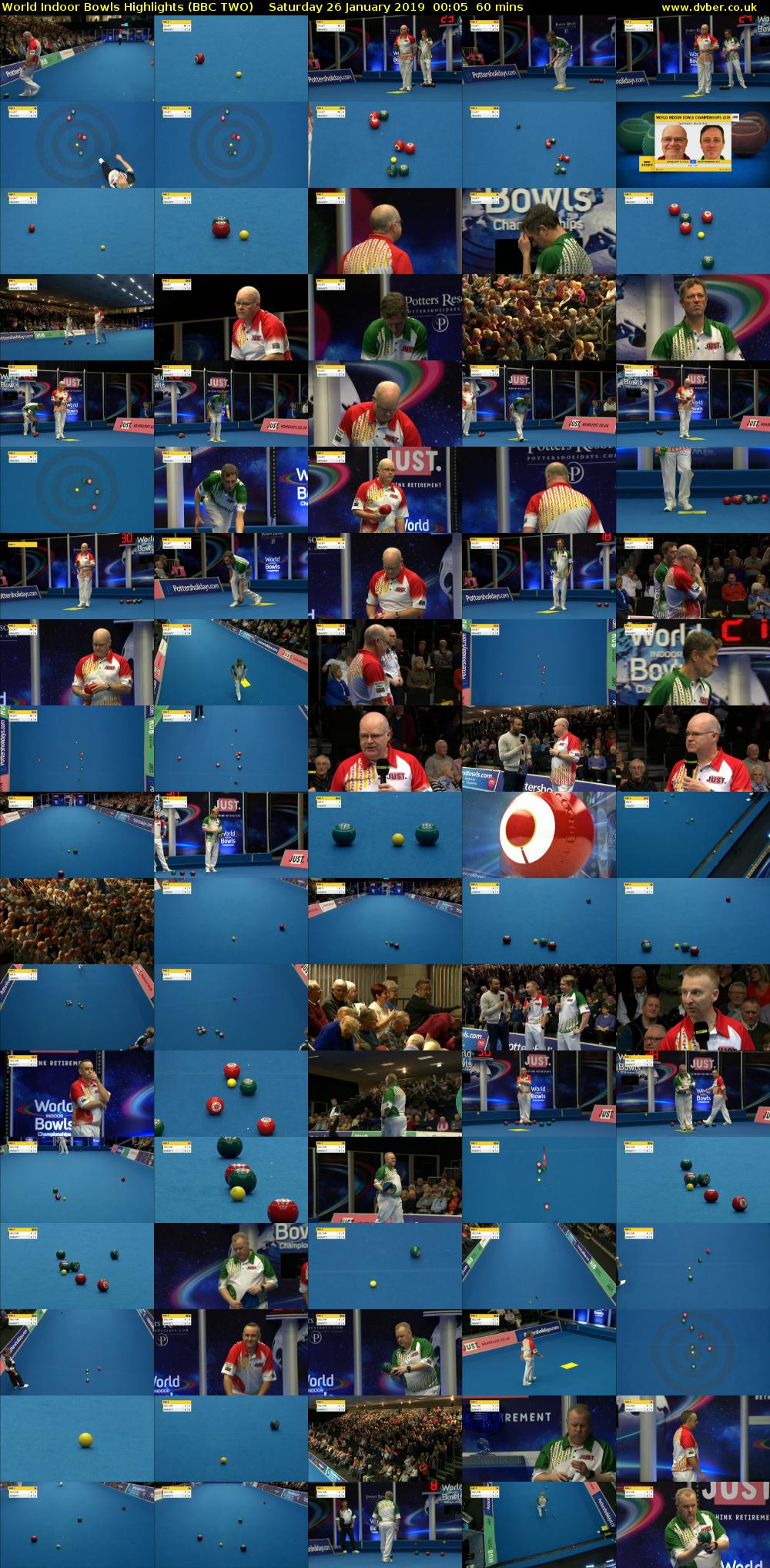 World Indoor Bowls Highlights (BBC TWO) Saturday 26 January 2019 00:05 - 01:05