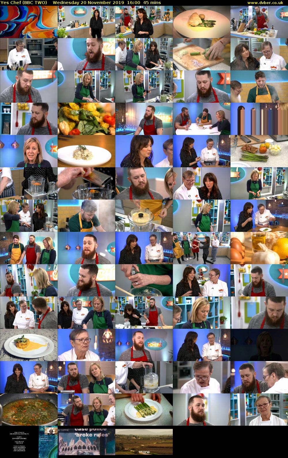 Yes Chef (BBC TWO) Wednesday 20 November 2019 16:00 - 16:45