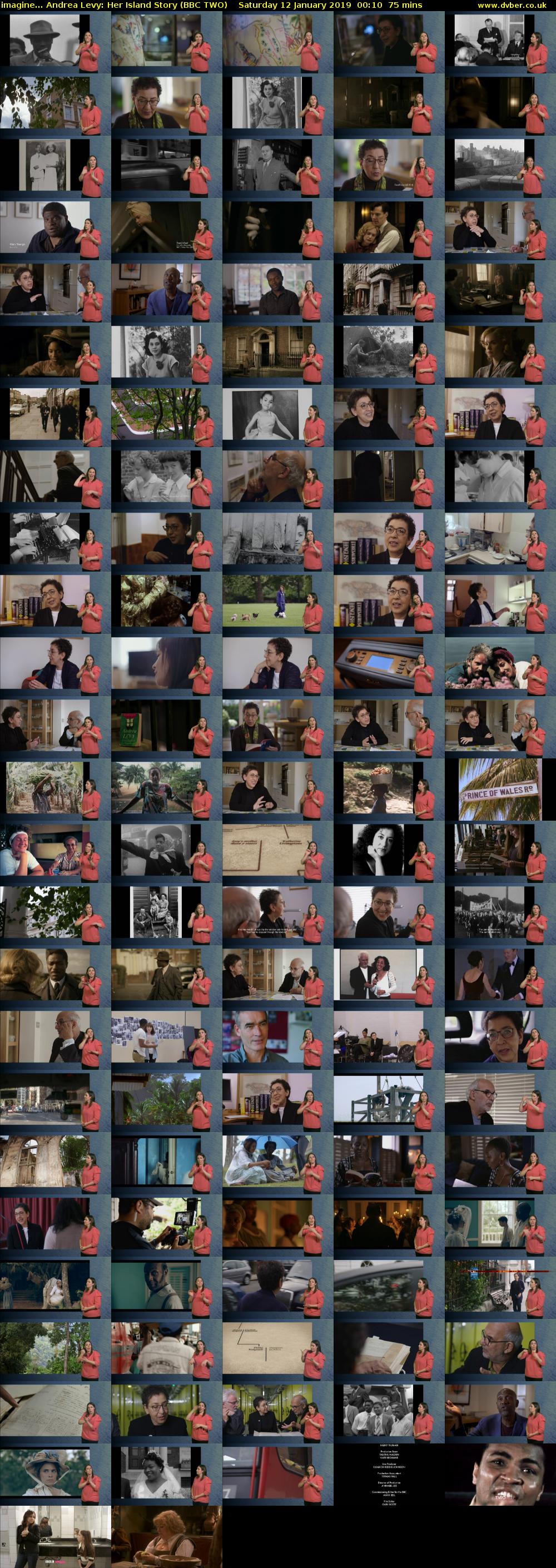 imagine... Andrea Levy: Her Island Story (BBC TWO) Saturday 12 January 2019 00:10 - 01:25