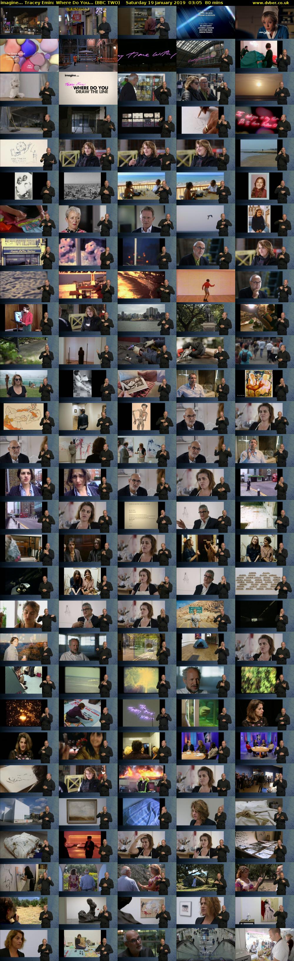 imagine... Tracey Emin: Where Do You... (BBC TWO) Saturday 19 January 2019 03:05 - 04:25
